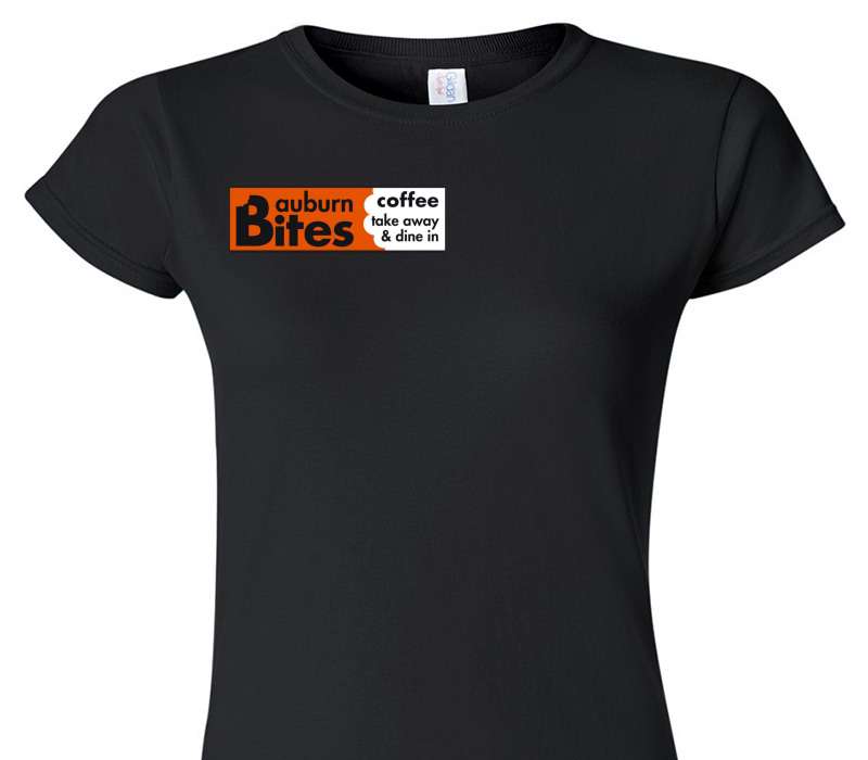 Custom Womens Soft Style 100% Cotton Black T-Shirt
