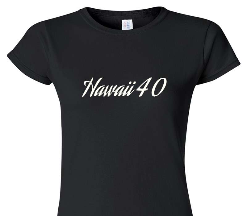 Custom Womens Soft Style 100% Cotton Black T-Shirt