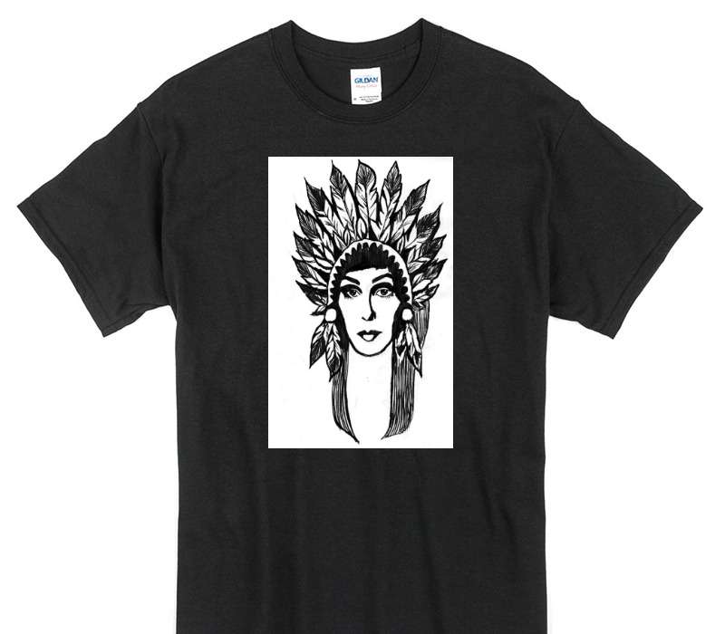 Custom Gildan 100% Cotton Black T-Shirt