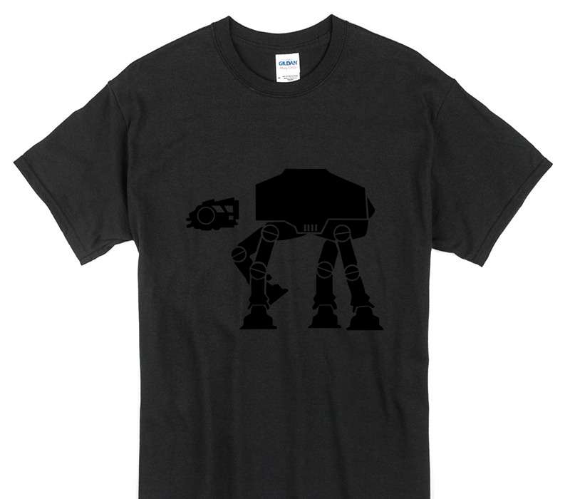 Custom Gildan 100% Cotton Black T-Shirt