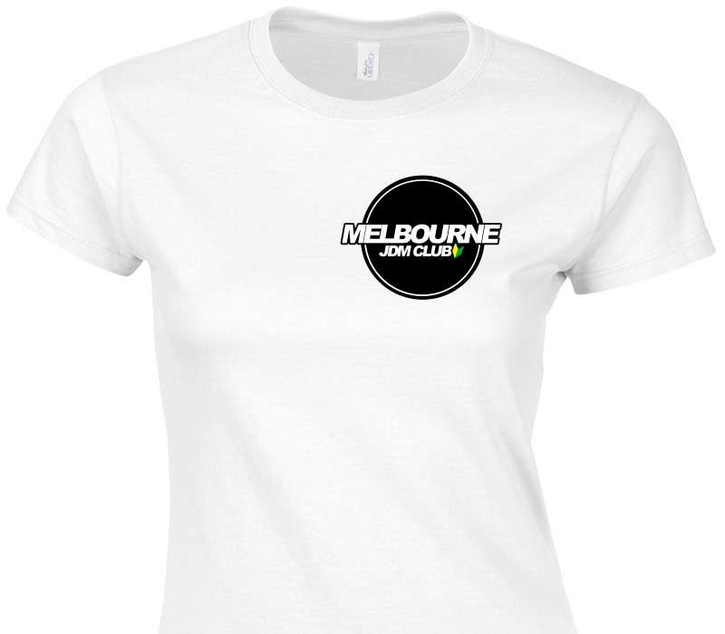 Custom Womens Soft Style 100% Cotton White T-Shirt