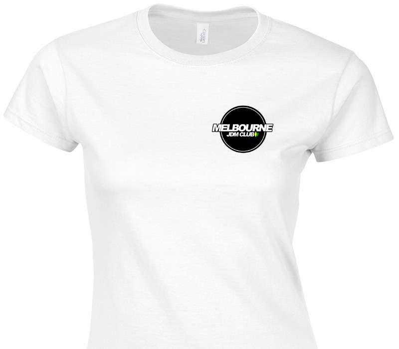 Custom Womens Soft Style 100% Cotton White T-Shirt