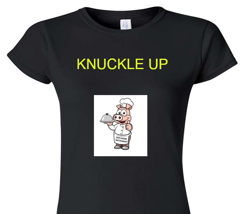 Custom Womens Soft Style 100% Cotton Black T-Shirt