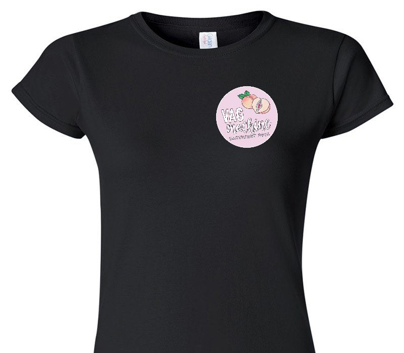 Custom Womens Soft Style 100% Cotton Black T-Shirt