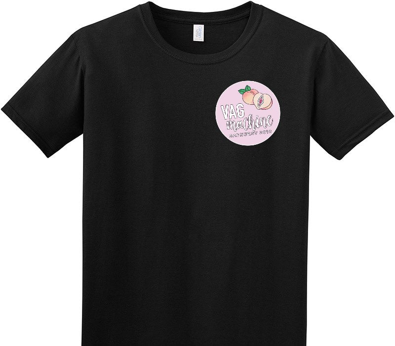 Custom Adult Soft Style 100% Cotton Black T-Shirt