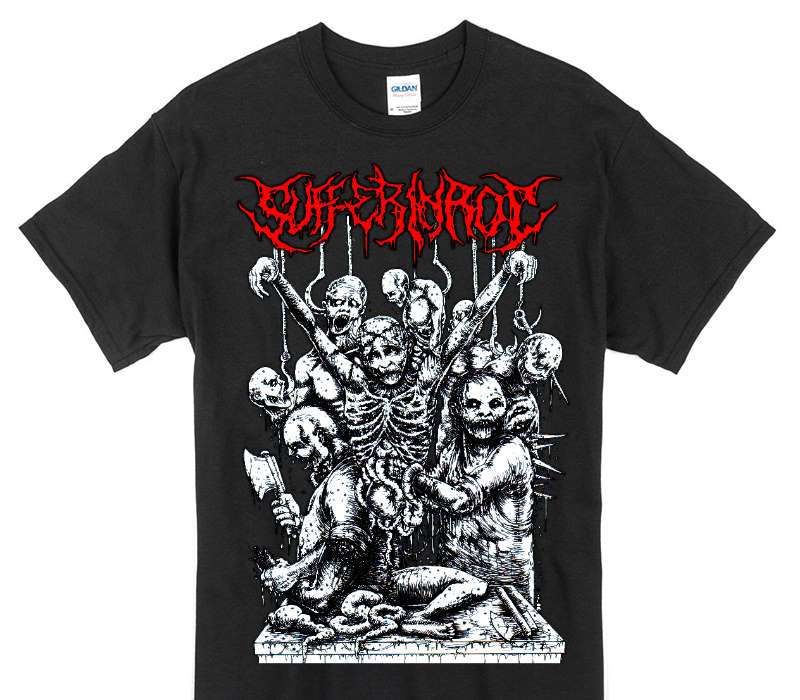 Custom Gildan 100% Cotton Black T-Shirt