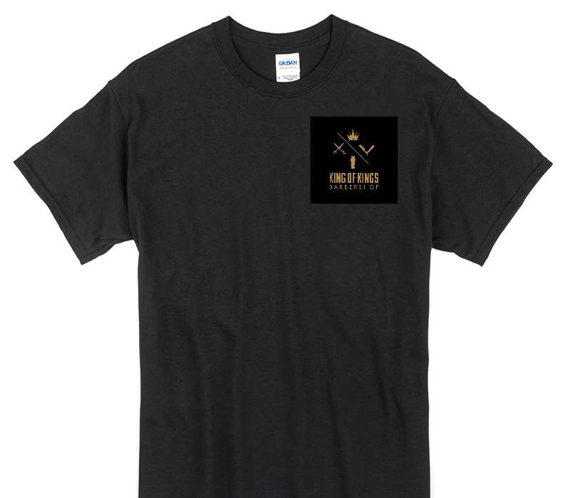 Custom Gildan 100% Cotton Black T-Shirt