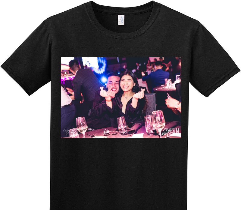 Custom Adult Soft Style 100% Cotton Black T-Shirt