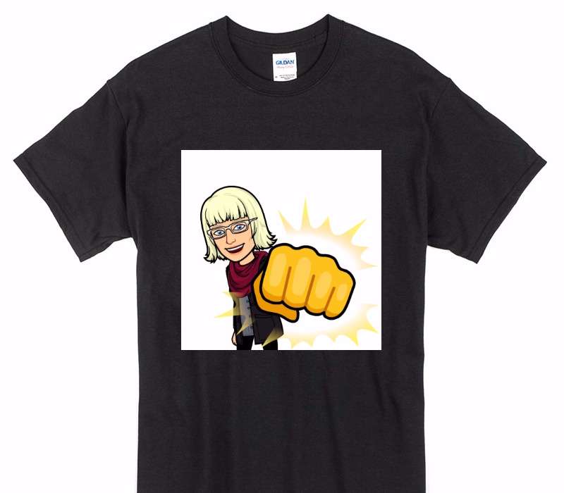 Custom Gildan 100% Cotton Black T-Shirt