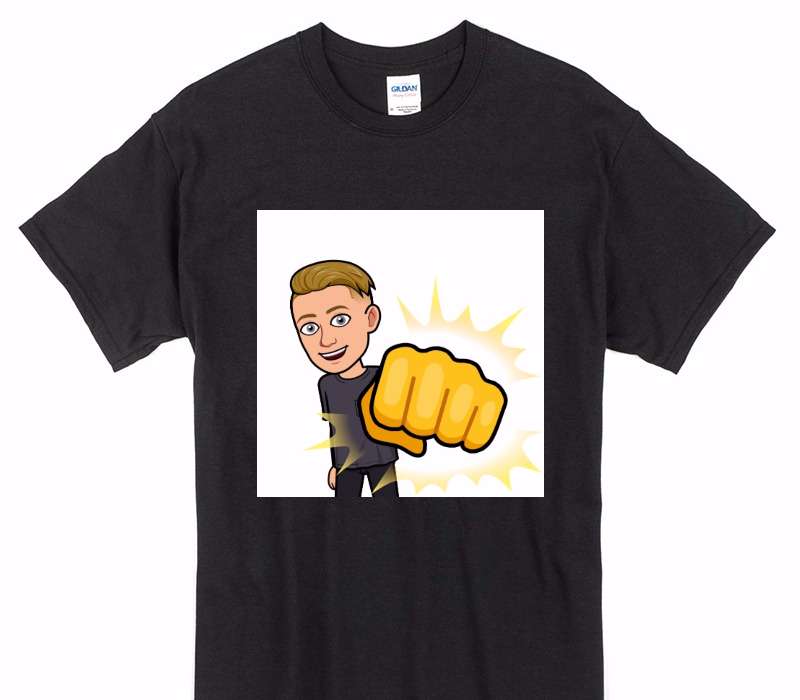 Custom Gildan 100% Cotton Black T-Shirt