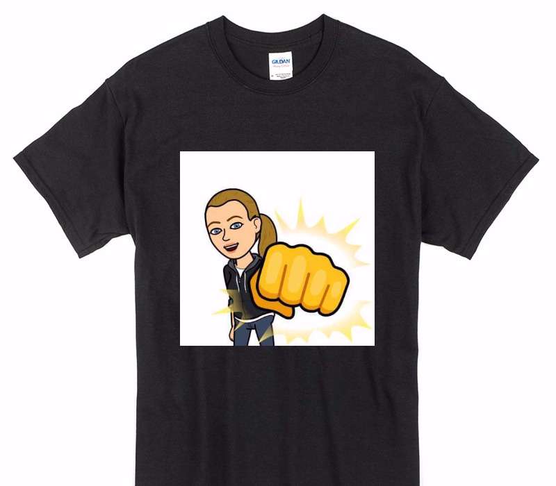Custom Gildan 100% Cotton Black T-Shirt