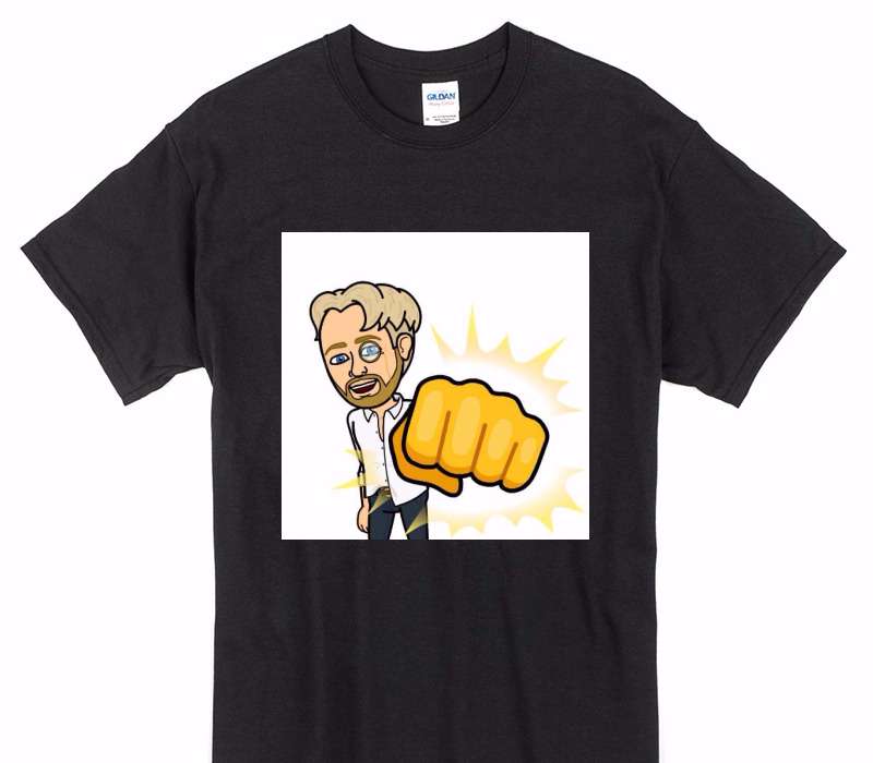 Custom Gildan 100% Cotton Black T-Shirt