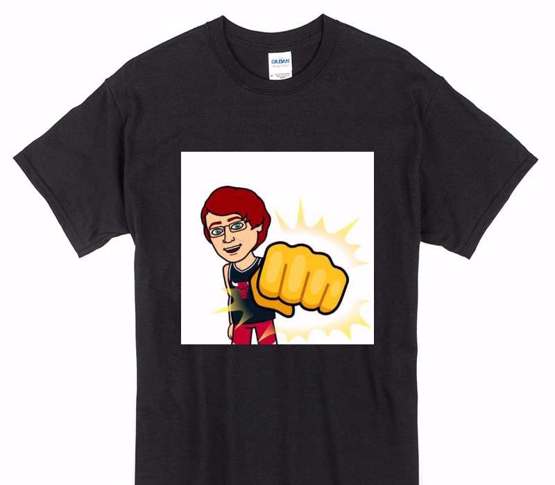 Custom Gildan 100% Cotton Black T-Shirt