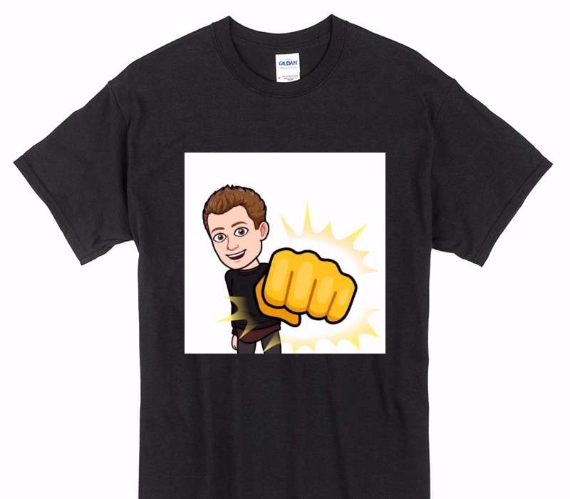Custom Gildan 100% Cotton Black T-Shirt