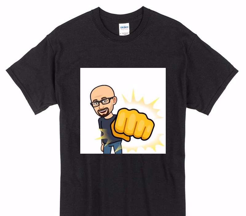 Custom Gildan 100% Cotton Black T-Shirt