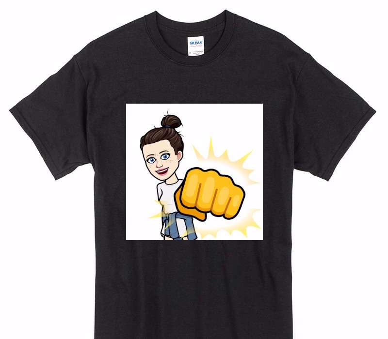 Custom Gildan 100% Cotton Black T-Shirt