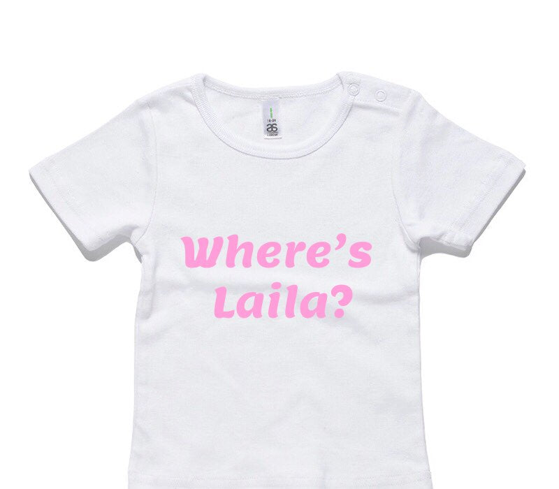 Custom AS Colour White Baby T-Shirt