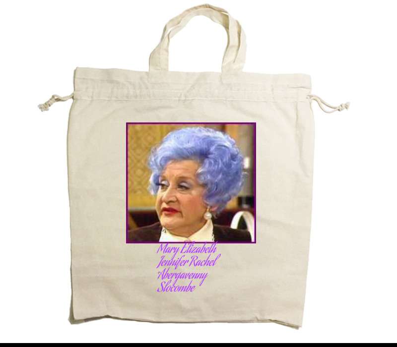 Custom Drawstring Tote Bag Cotton Calico