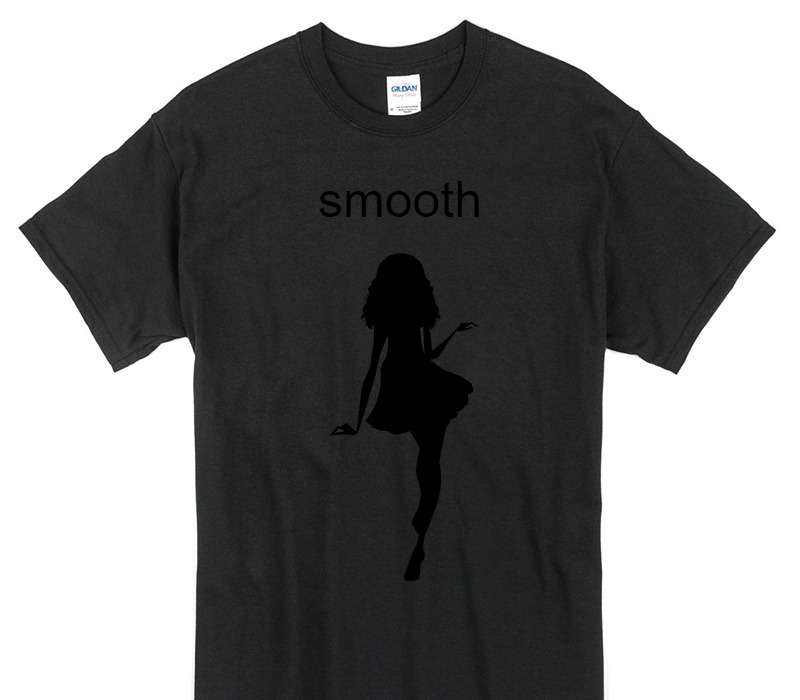 Custom Gildan 100% Cotton Black T-Shirt