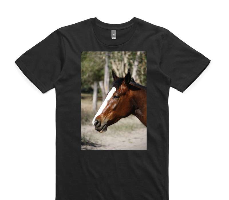 Custom AS Colour 100% Cotton Black T-Shirt