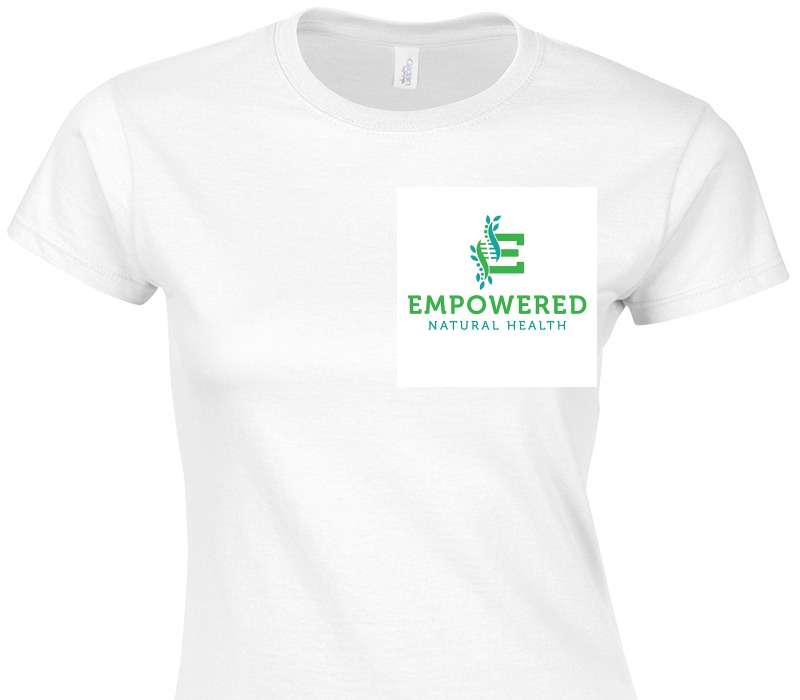 Custom Womens Soft Style 100% Cotton White T-Shirt