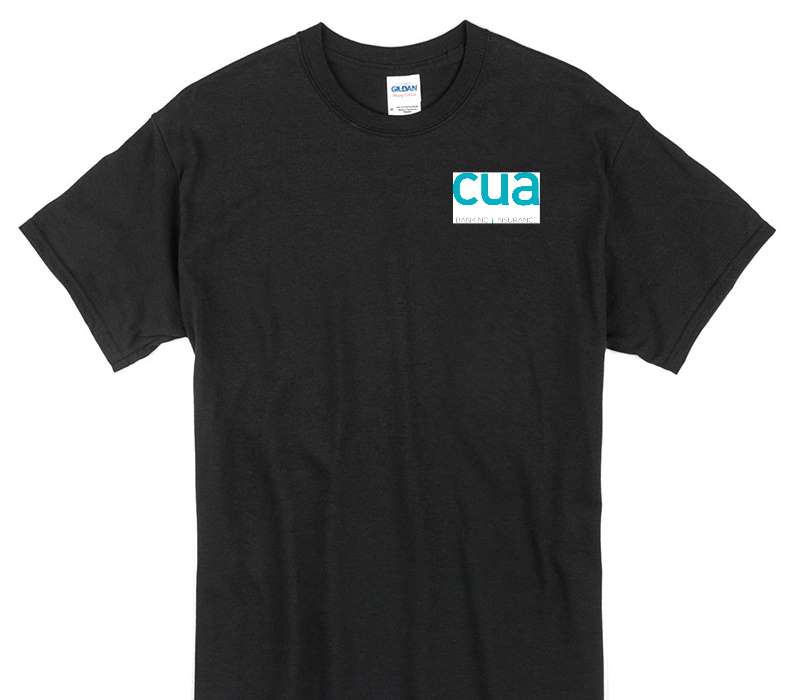 Custom Gildan 100% Cotton Black T-Shirt