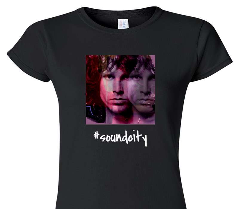 Custom Womens Soft Style 100% Cotton Black T-Shirt