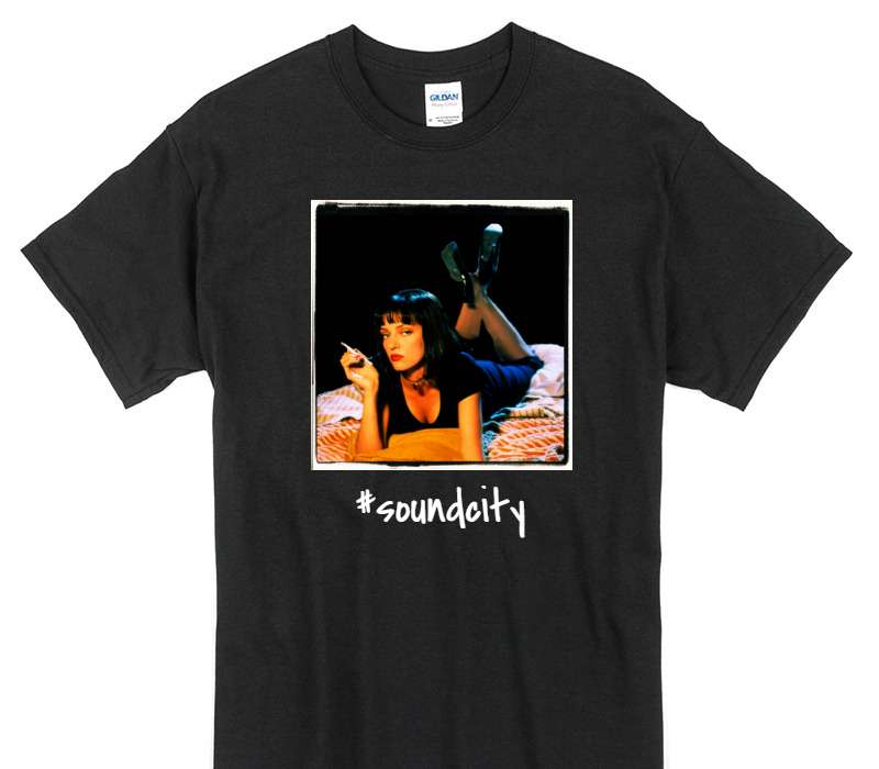 Custom Gildan 100% Cotton Black T-Shirt