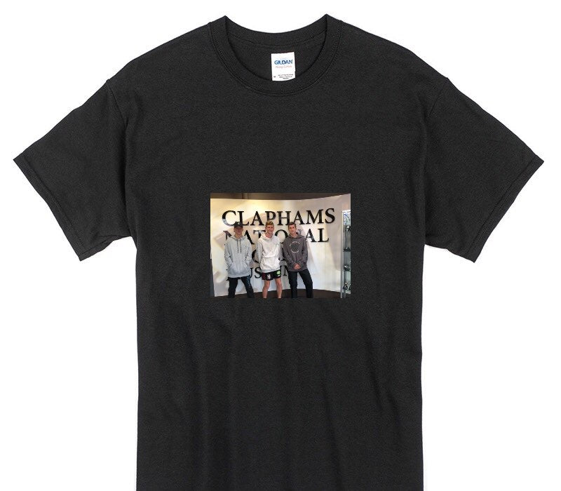Custom Gildan 100% Cotton Black T-Shirt