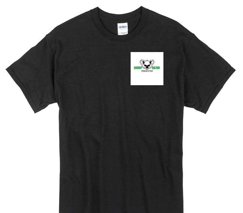 Custom Gildan 100% Cotton Black T-Shirt