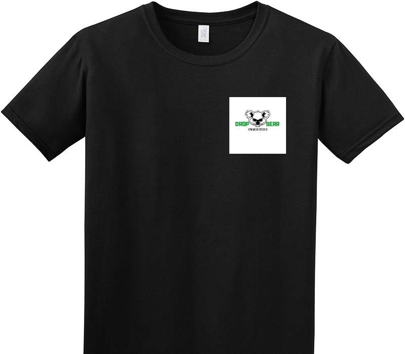 Custom Adult Soft Style 100% Cotton Black T-Shirt