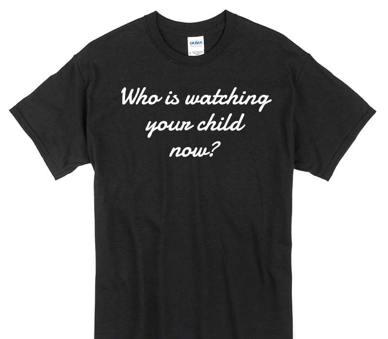 Custom Gildan 100% Cotton Black T-Shirt