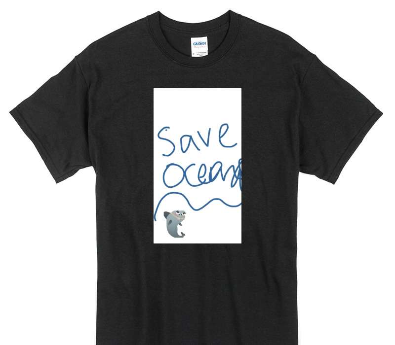 Custom Gildan 100% Cotton Black T-Shirt