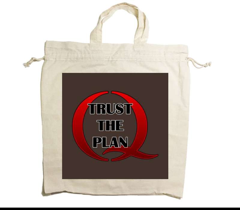 Custom Drawstring Tote Bag Cotton Calico