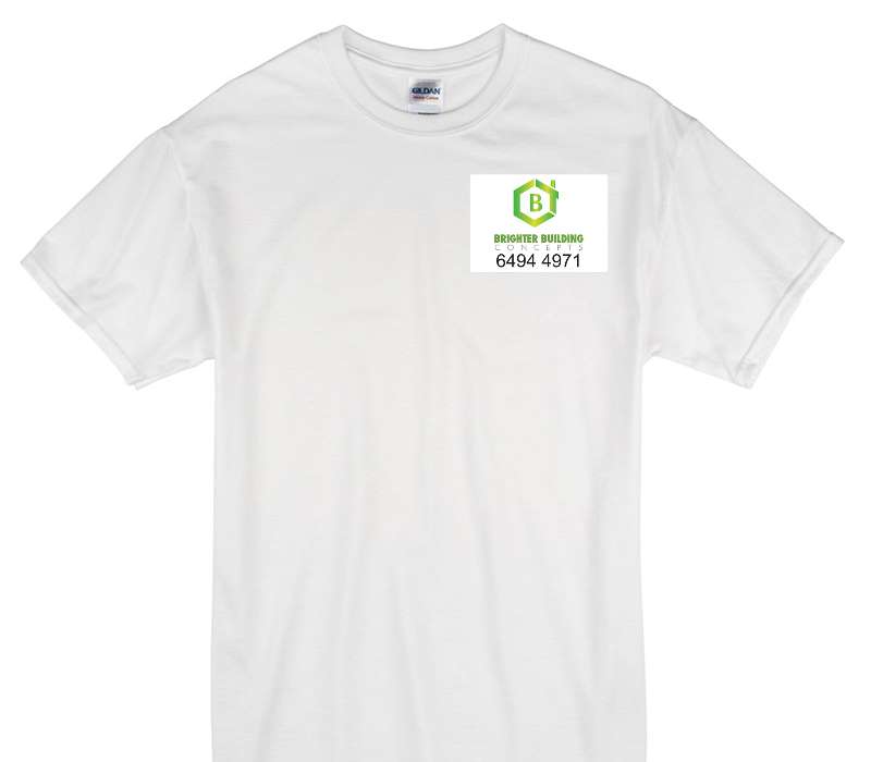 Custom Gildan 100% Cotton White T-Shirt
