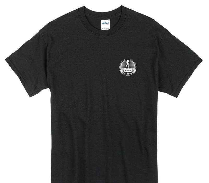 Custom Gildan 100% Cotton Black T-Shirt