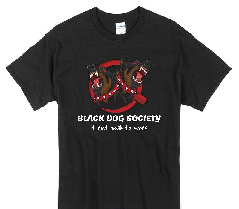 Custom Gildan 100% Cotton Black T-Shirt