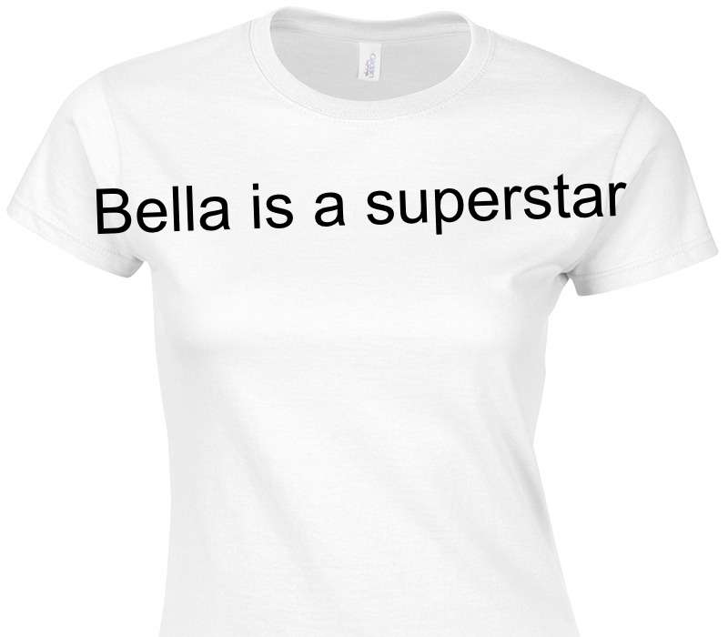 Custom Womens Soft Style 100% Cotton White T-Shirt
