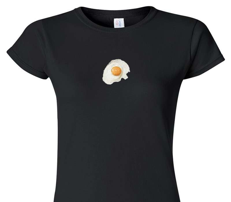 Custom Womens Soft Style 100% Cotton Black T-Shirt