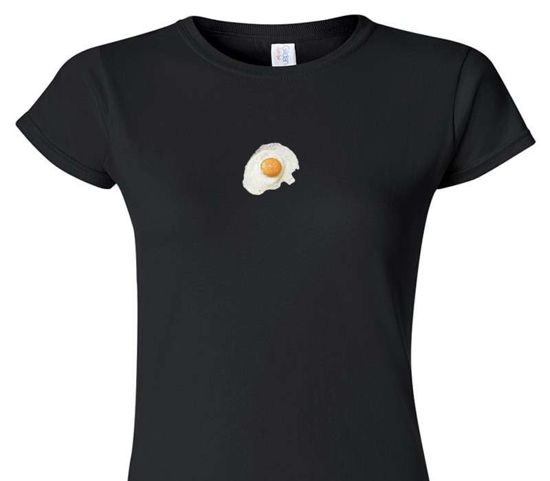 Custom Womens Soft Style 100% Cotton Black T-Shirt