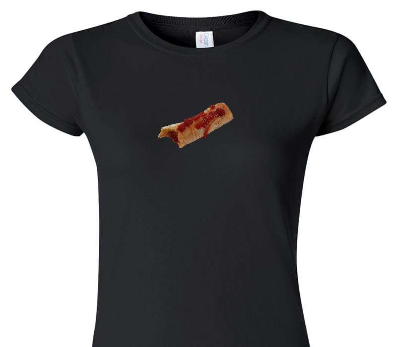 Custom Womens Soft Style 100% Cotton Black T-Shirt