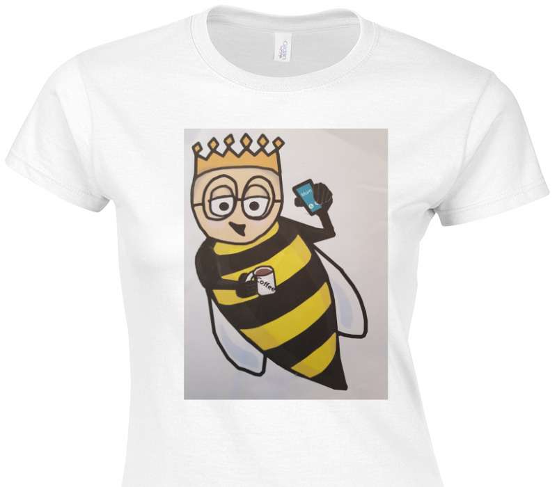 Custom Womens Soft Style 100% Cotton White T-Shirt