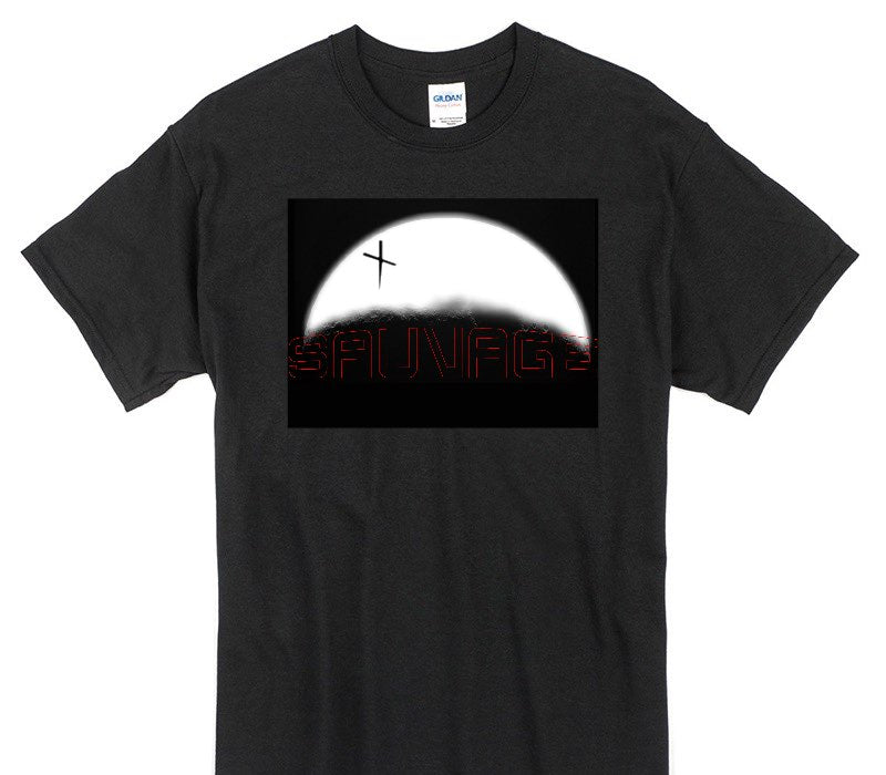 Custom Gildan 100% Cotton Black T-Shirt