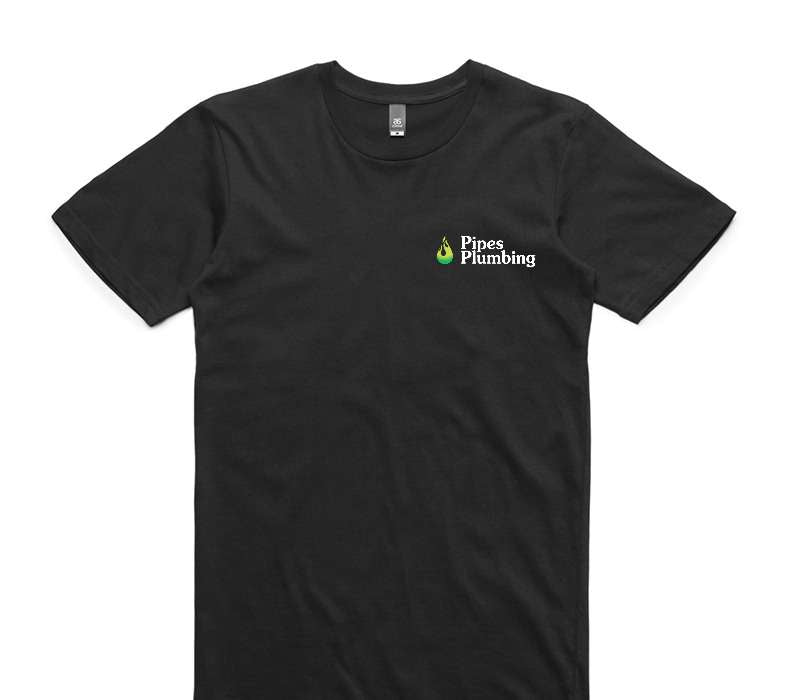 Custom AS Colour 100% Cotton Black T-Shirt