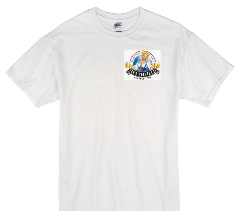 Custom Gildan 100% Cotton White T-Shirt