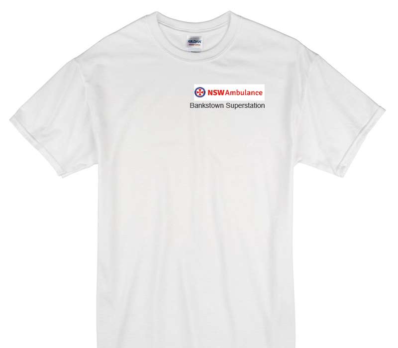 Custom Gildan 100% Cotton White T-Shirt