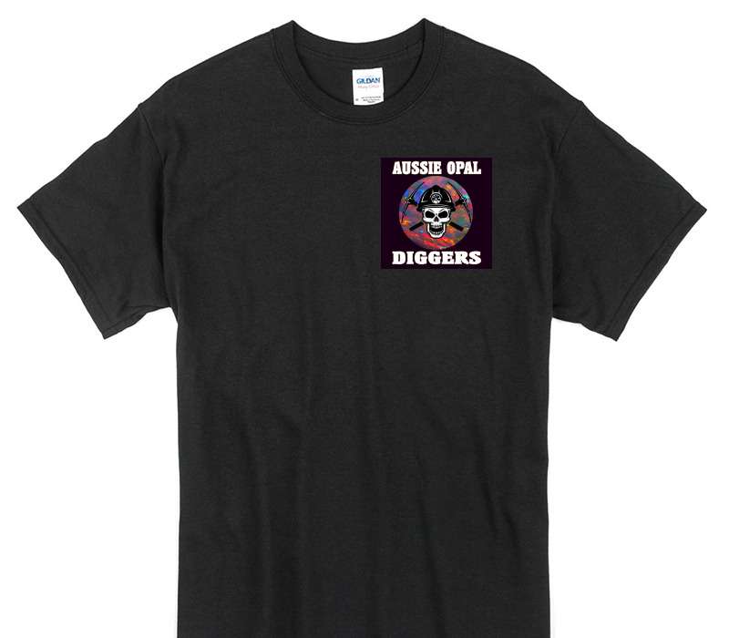 Custom Gildan 100% Cotton Black T-Shirt