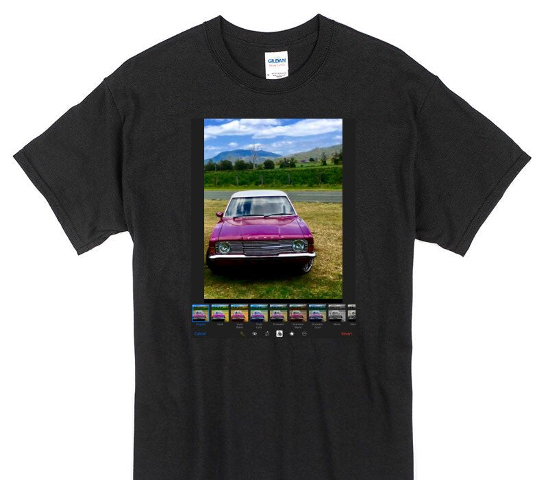 Custom Gildan 100% Cotton Black T-Shirt