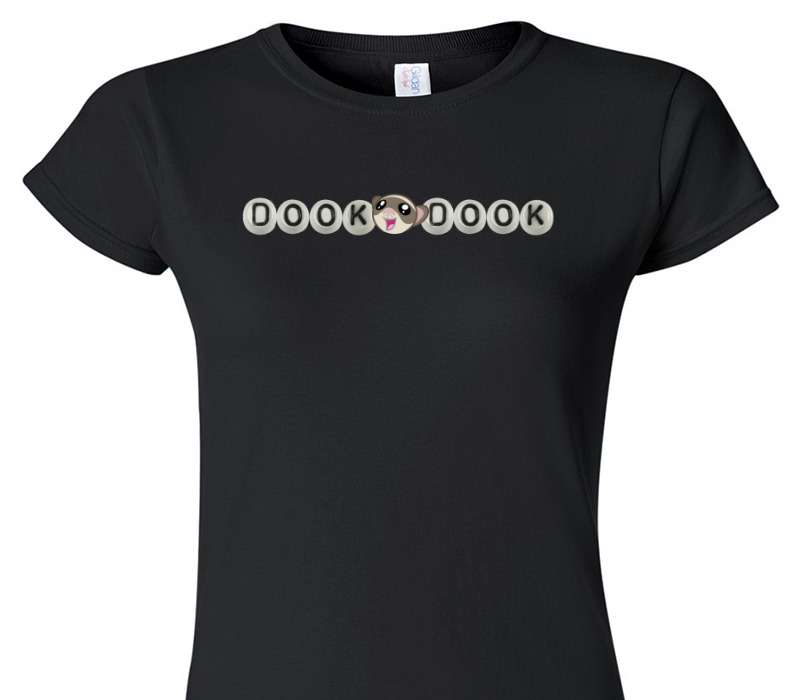 Custom Womens Soft Style 100% Cotton Black T-Shirt