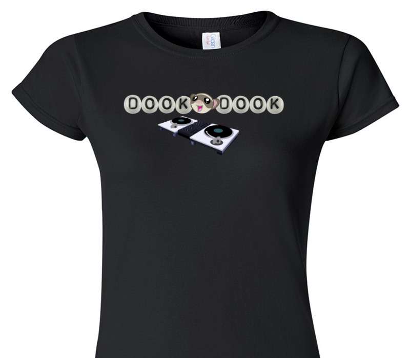Custom Womens Soft Style 100% Cotton Black T-Shirt